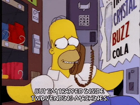 Fruit is healthier than what you'll find in a vending machine, plus you'll lower your chance of getting stuck in one.
